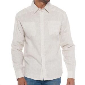 THE TERRITORY AHEAD Linen Button Down Shirt Medium
